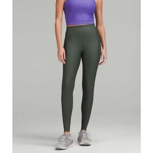 Lululemon Senseknit High Rise Running Leggings Tight 28" Smoked Spruce Green 2